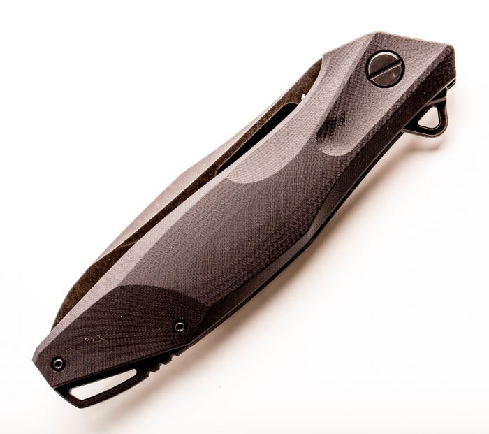 Складной нож RealSteel G-Slip Black, сталь VG-10, рукоять Olive Wood