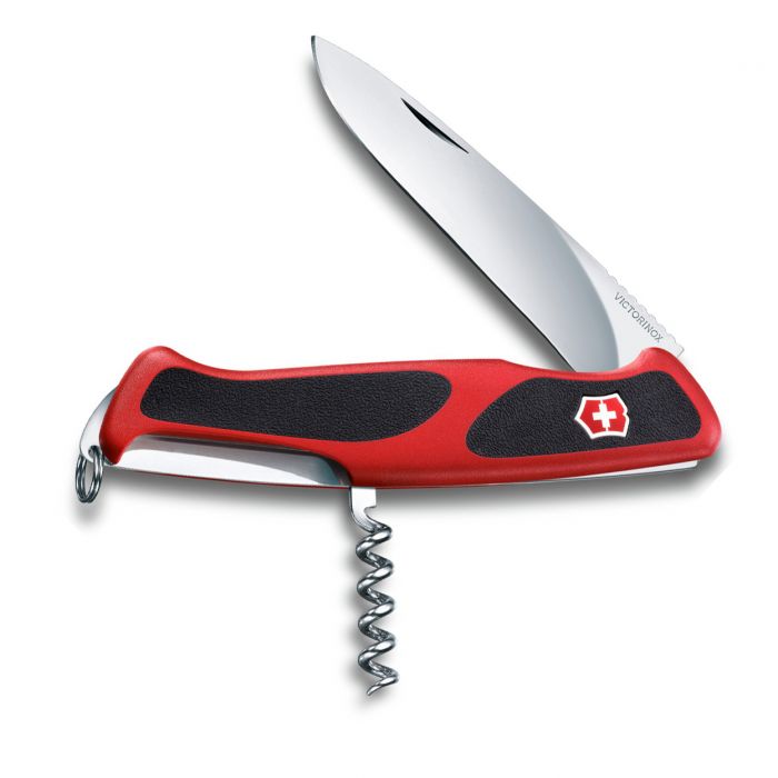 Нож перочинный Victorinox RangerGrip, сталь X55CrMo14, рукоять полиамид, красно-чёрный, блистер