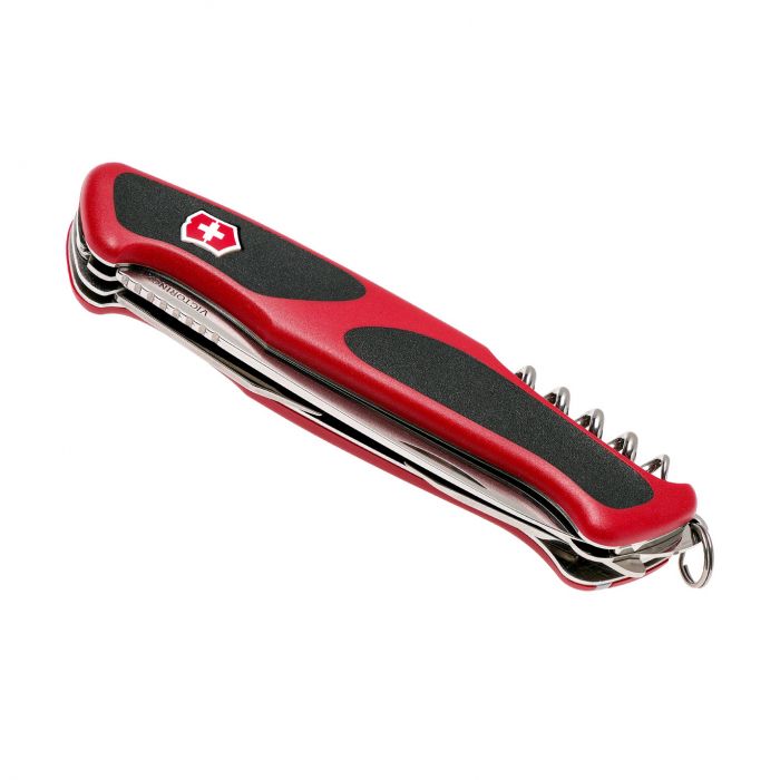 Нож перочинный Victorinox RangerGrip, сталь X55CrMo14, рукоять полиамид, красно-чёрный, блистер
